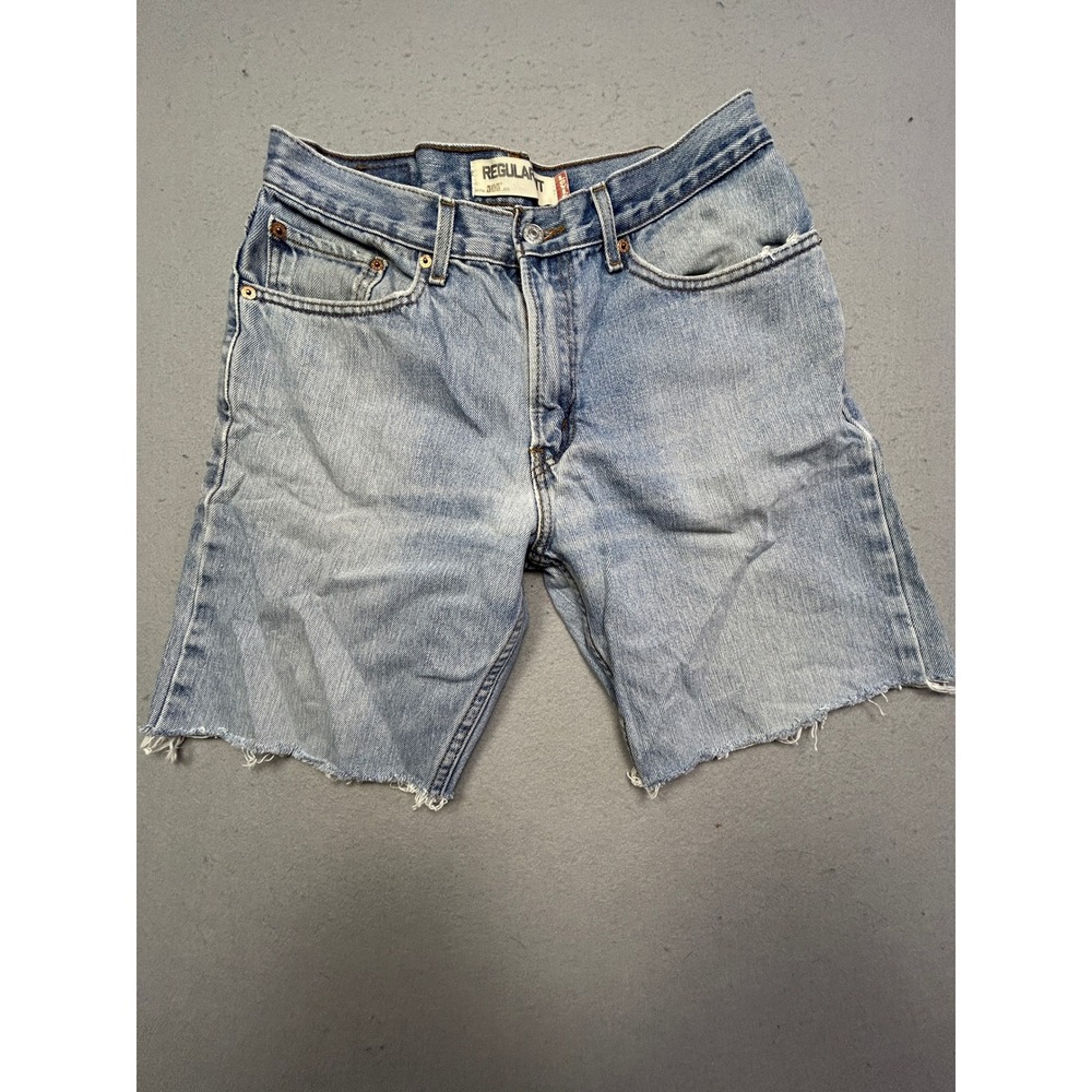 Levi's 505 Shorts 100% Cotton Light Wash Denim W33 Mens